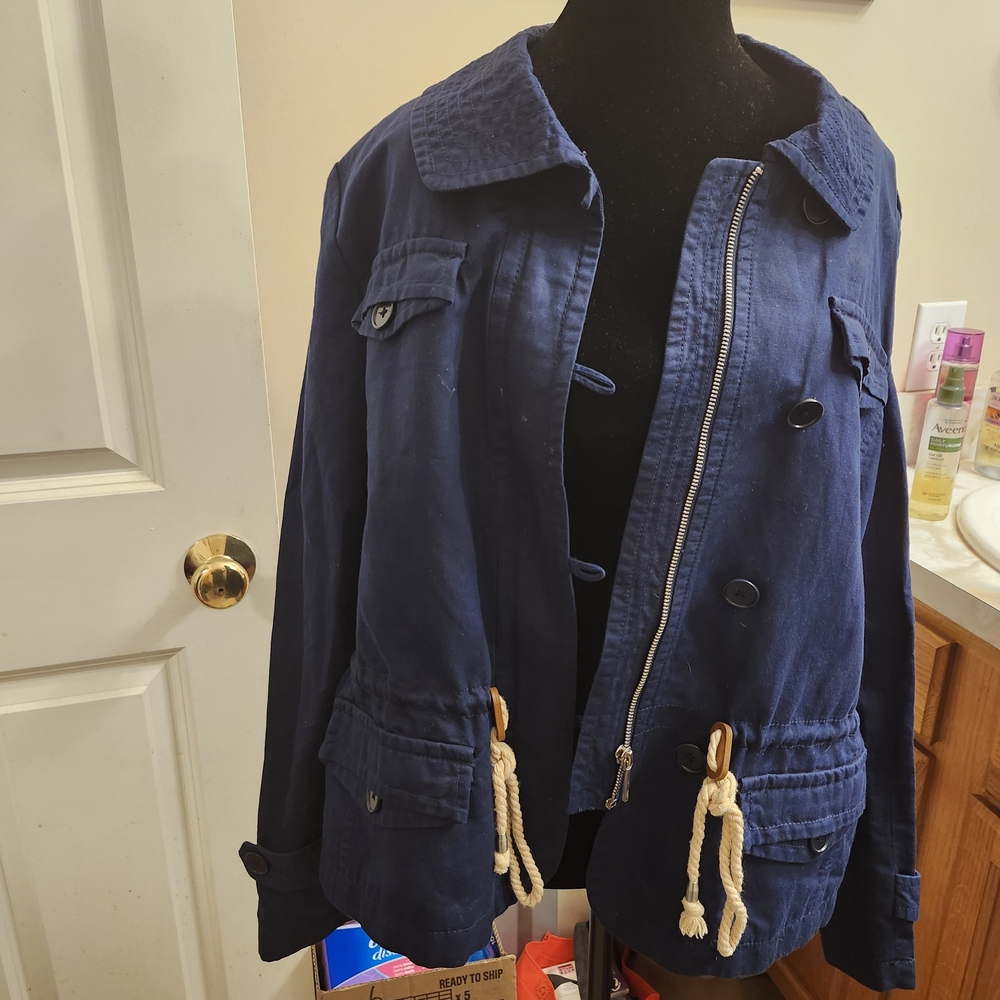 Talbots Dark Blue Utility Jacket